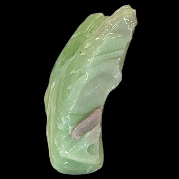 Lime Green Art Glass Cullet Glowing Manganese Slag Glass #5GX27 - Picture 5 of 7